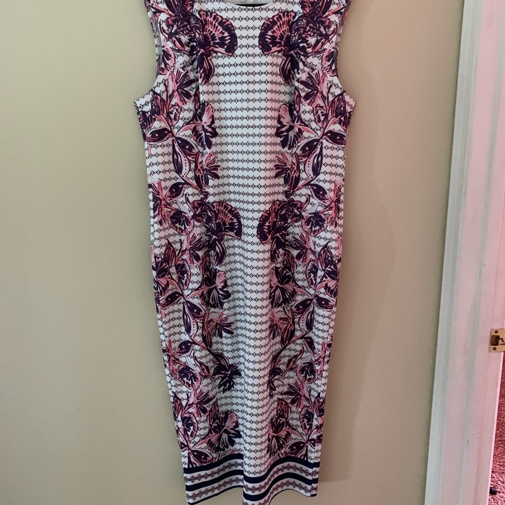 high neck sleeveless dress